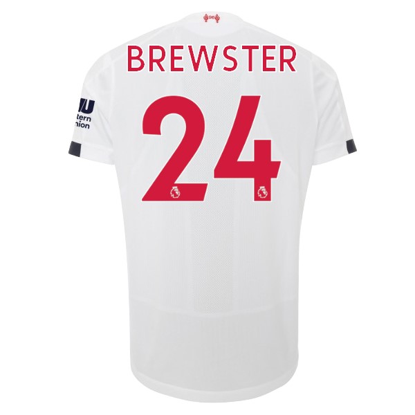 Camiseta Liverpool NO.24 Brewster Segunda equipación 2019-2020 Blanco